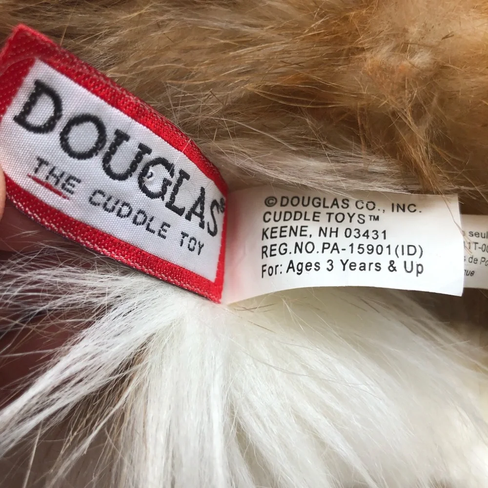 Douglas Kiki Ragdoll Cat Plush Toy Cream/Caramel Fluffy Fur Stuffed Animal